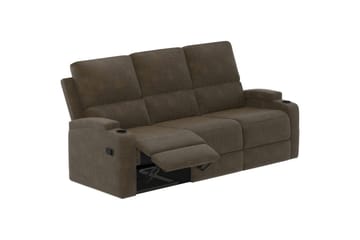 Dallas Reclinersofa 3-seter - Brun - Møbler - Sofaer - Reclinersofaer