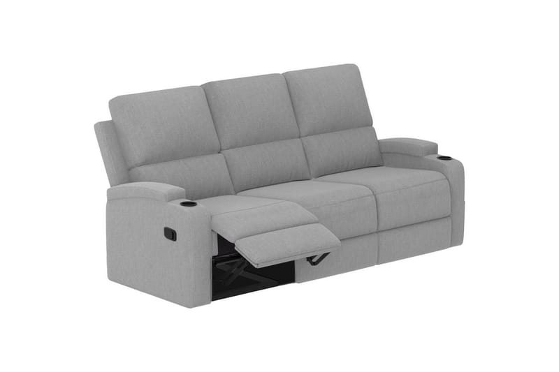 Dallas Reclinersofa 3-seter - Grå - Møbler - Sofaer - Reclinersofaer