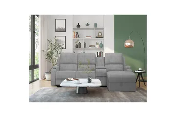 Dallas Reclinersofa 3-seter - Grå - Møbler - Sofaer - Reclinersofaer