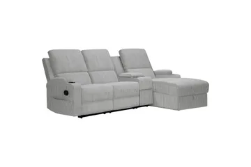 Dallas Reclinersofa 3-seter - Grå - Møbler - Sofaer - Reclinersofaer