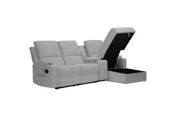Dallas Reclinersofa 3-seter - Grå - Møbler - Sofaer - Reclinersofaer