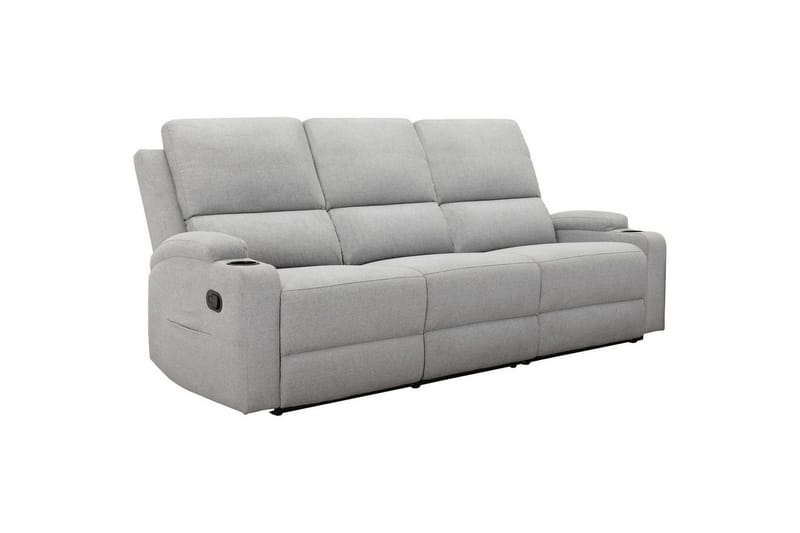 Dallas Reclinersofa 3-seter - Grå - Møbler - Sofaer - Reclinersofaer