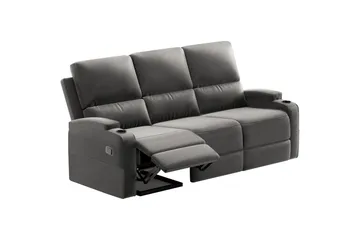 Dallas Reclinersofa 3-seter - Grå - Møbler - Sofaer - Reclinersofaer