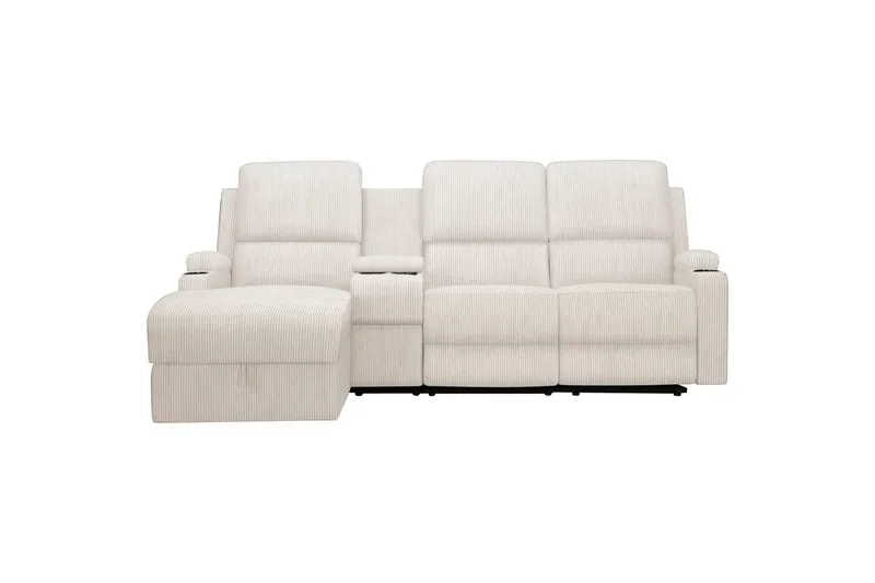 Dallas Reclinersofa 3-seter, Hvit