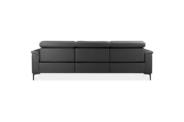 Hjørnesofa 3-seter Lund Grå, Lær/PU, Venstre Elektrisk Recliner - Grå, Lær/PU, Venstre Elektrisk Recliner - Møbler - Sofaer - Reclinersofaer