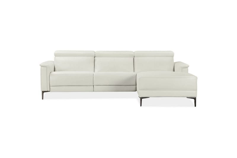 Hjørnesofa 3-seter Lund Krem, PU, Høyre Elektrisk Recliner - Krem, PU, Høyre Elektrisk Recliner - Møbler - Sofaer - Reclinersofaer