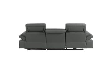 Hjørnesofa 3-seter Rayland Grå, Lær/PU, Høyre Manuell Recliner - Grå, Lær/PU, Høyre Manuell Recliner - Møbler - Sofaer - Reclinersofaer