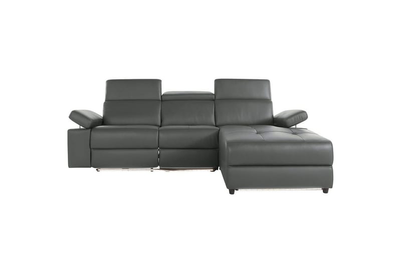 Hjørnesofa 3-seter Rayland Grå, PU, Høyre Elektrisk Recliner - Grå, PU, Høyre Elektrisk Recliner - Møbler - Sofaer - Reclinersofaer