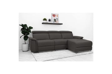 Hjørnesofa 3-seter Pareli Brun, PU, Høyre Elektrisk Recliner - Brun, PU, Høyre Elektrisk Recliner - Møbler - Sofaer - Reclinersofaer