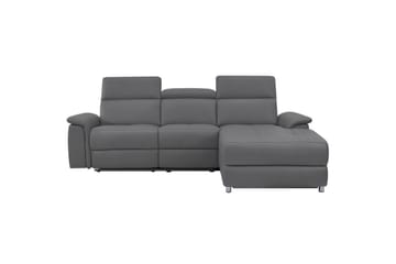Hjørnesofa 3-seter Pareli Antrasitt, Sunday Stoff, Høyre Manuell Recliner - Antrasitt, Sunday Stoff, Høyre Manuell Recliner - Møbler - Sofaer - Reclinersofaer