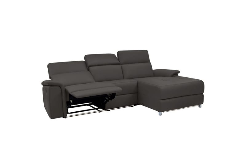 Hjørnesofa 3-seter Pareli Brun, PU, Høyre Elektrisk Recliner - Brun, PU, Høyre Elektrisk Recliner - Møbler - Sofaer - Reclinersofaer