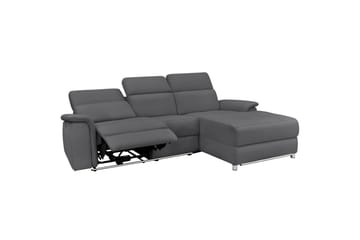 Hjørnesofa 3-seter Pareli Antrasitt, Sunday Stoff, Høyre Manuell Recliner - Antrasitt, Sunday Stoff, Høyre Manuell Recliner - Møbler - Sofaer - Reclinersofaer