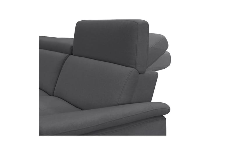 Hjørnesofa 3-seter Pareli Antrasitt, Sunday Stoff, Høyre Manuell Recliner - Antrasitt, Sunday Stoff, Høyre Manuell Recliner - Møbler - Sofaer - Reclinersofaer