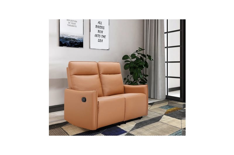 Lugo Reclinersofa 2-seter - Brun - Møbler - Sofaer - Reclinersofaer