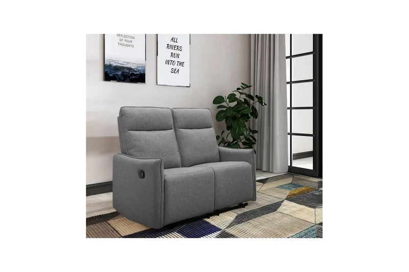 Lugo Reclinersofa 2-seter - Grå - Møbler - Sofaer - Reclinersofaer