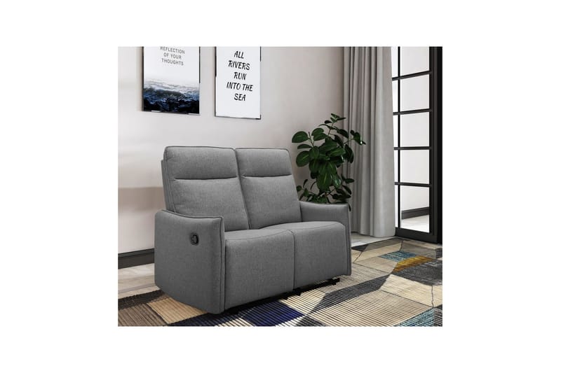 Lugo Reclinersofa 2-seter - Grå - Møbler - Sofaer - Reclinersofaer