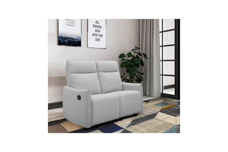 Lugo Reclinersofa 2-seter - Grå - Møbler - Sofaer - Reclinersofaer