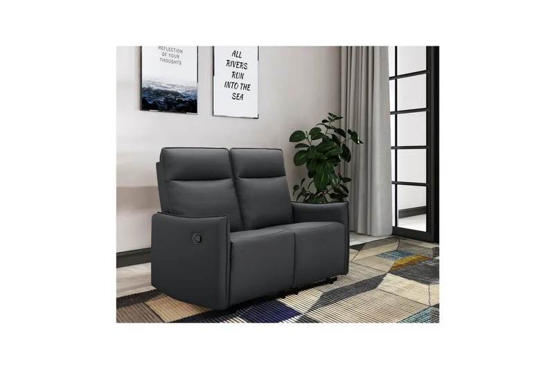 Lugo Reclinersofa 2-seter - Svart - Møbler - Sofaer - Reclinersofaer