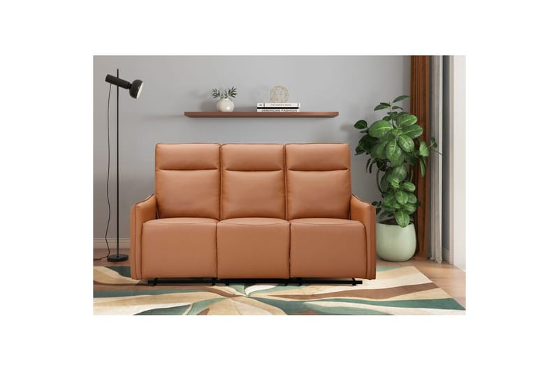 Lugo Reclinersofa 3-seter - Brun - Møbler - Sofaer - Reclinersofaer