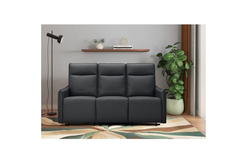 Lugo Reclinersofa 3-seter - Svart - Møbler - Sofaer - Reclinersofaer
