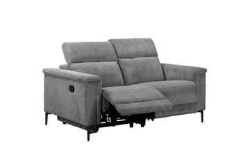 Lund 2-seter Rektangulær Reclinersofa i Kordfløyel - Grå - Møbler - Sofaer - Reclinersofaer