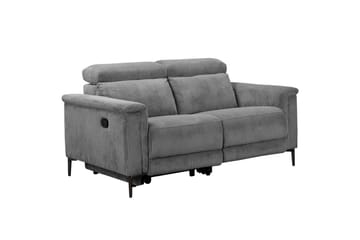 Lund 2-seter Rektangulær Reclinersofa i Kordfløyel - Grå - Møbler - Sofaer - Reclinersofaer