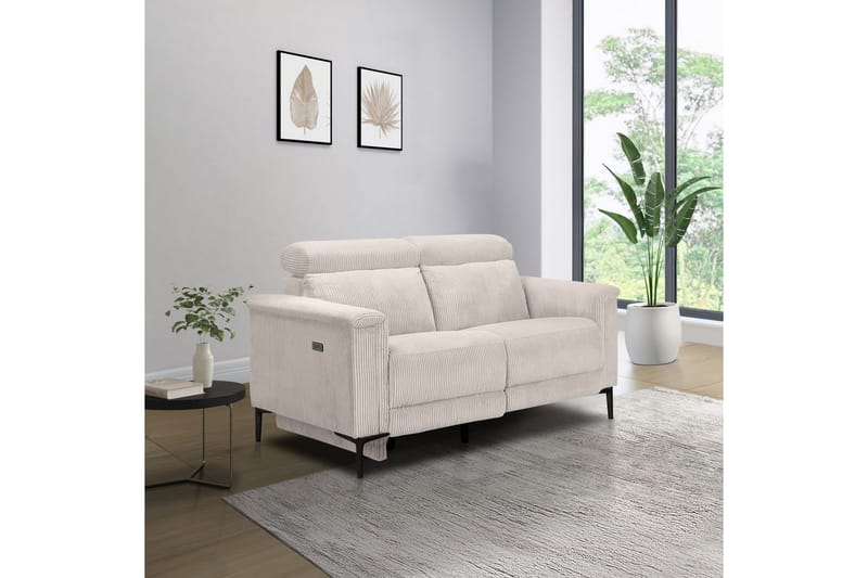 Lund Reclinersofa 2-seter - Hvit - Møbler - Sofaer - Reclinersofaer
