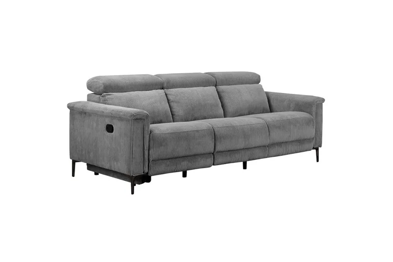 Lund Reclinersofa 3-seter - Grå - Møbler - Sofaer - Reclinersofaer