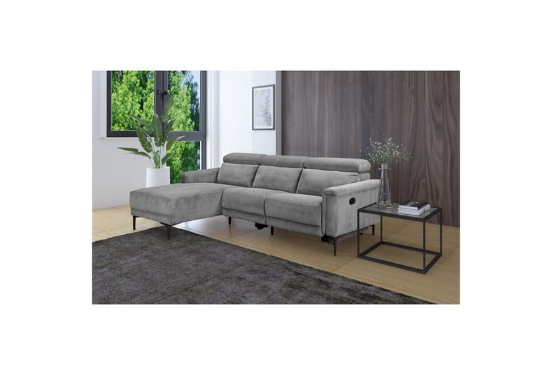 Lund Reclinersofa 3-seter - Grå - Møbler - Sofaer - Reclinersofaer