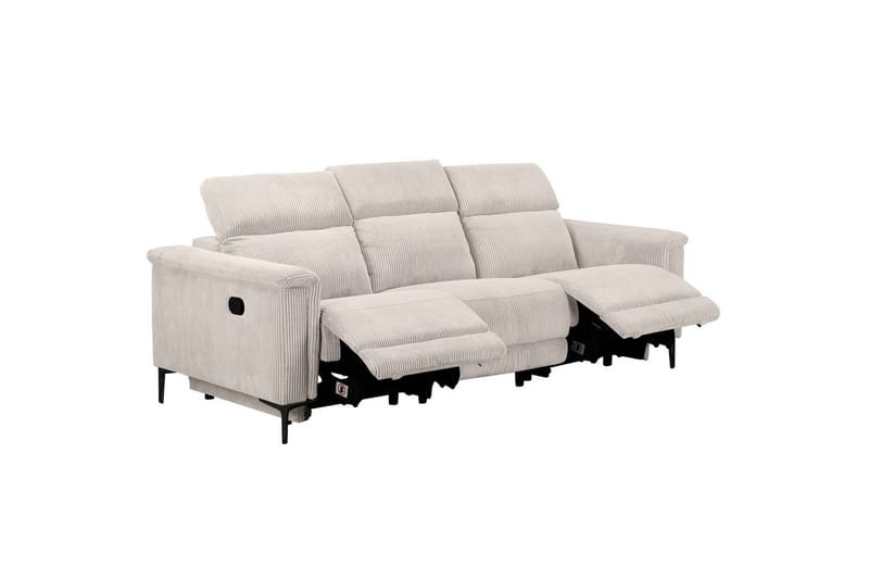 Lund Reclinersofa 3-seter - Hvit - Møbler - Sofaer - Reclinersofaer