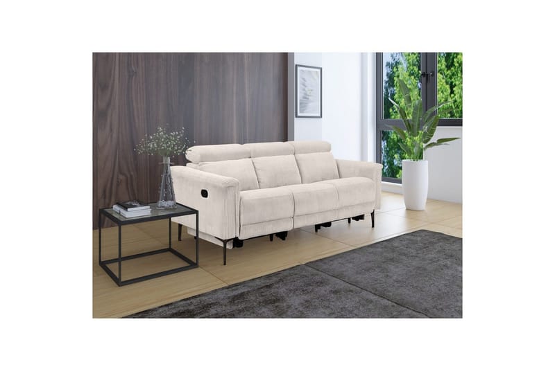 Lund Reclinersofa 3-seter - Hvit - Møbler - Sofaer - Reclinersofaer