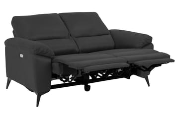Ranas 2-seters Hjørnereclinersofa Elektrisk - Grå/Svart - Møbler - Sofaer - Reclinersofaer