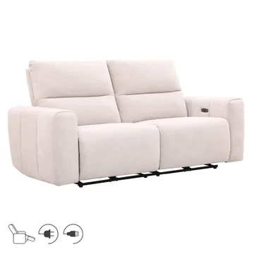 Reclinersofa Ödmark 3-seter med elektrisk mekanisme - lys beige - Møbler - Sofaer - Reclinersofaer