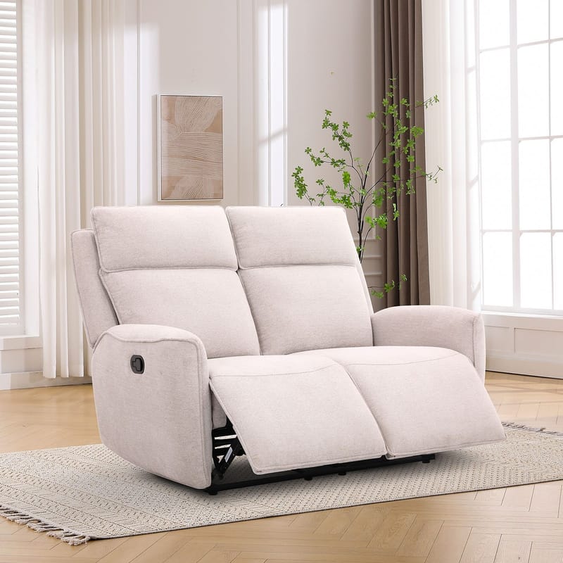 Reclinersofa Östvik 2-seter med manuell mekanisme - beige - Møbler - Sofaer - Reclinersofaer