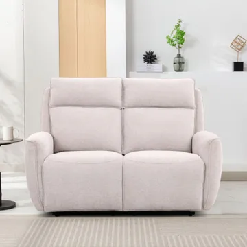 Reclinersofa Östvik 2-seter med manuell mekanisme - beige - Møbler - Sofaer - Reclinersofaer