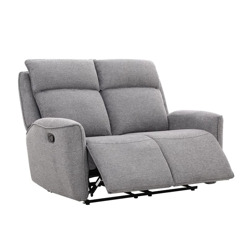 Reclinersofa Östvik 2-seter med manuell mekanisme - grå - Møbler - Sofaer - Reclinersofaer