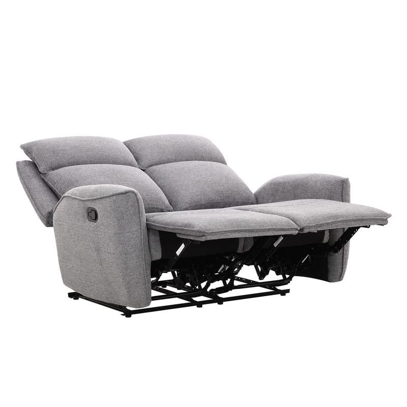 Reclinersofa Östvik 2-seter med manuell mekanisme - grå - Møbler - Sofaer - Reclinersofaer