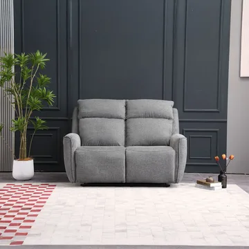 Reclinersofa Östvik 2-seter med manuell mekanisme - grå - Møbler - Sofaer - Reclinersofaer