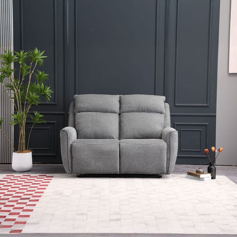 Reclinersofa Östvik 2-seter med manuell mekanisme - grå - Møbler - Sofaer - Reclinersofaer