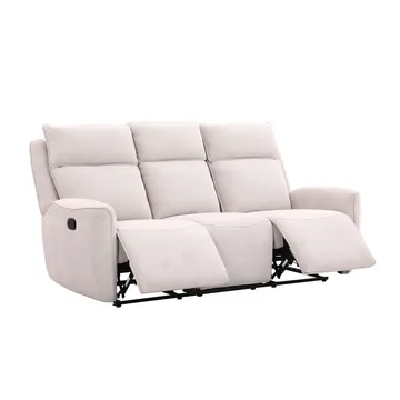 Reclinersofa Östvik 3-seter med manuell mekanisme - beige - Møbler - Sofaer - Reclinersofaer