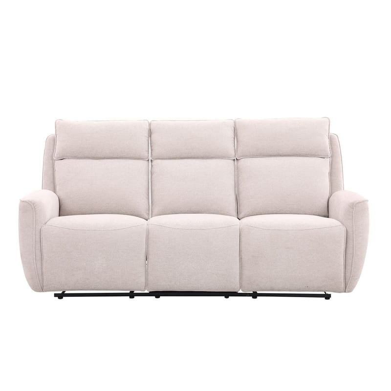 Reclinersofa Östvik 3-seter med manuell mekanisme - beige - Møbler - Sofaer - Reclinersofaer