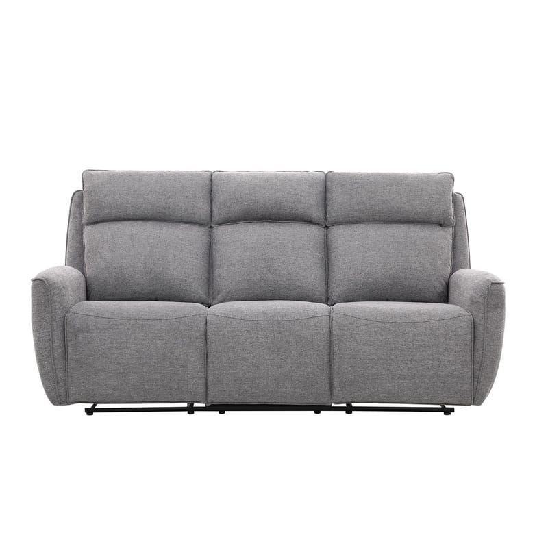 Reclinersofa Östvik 3-seter med manuell mekanisme - grå - Møbler - Sofaer - Reclinersofaer
