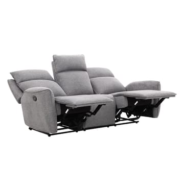 Reclinersofa Östvik 3-seter med manuell mekanisme - grå - Møbler - Sofaer - Reclinersofaer
