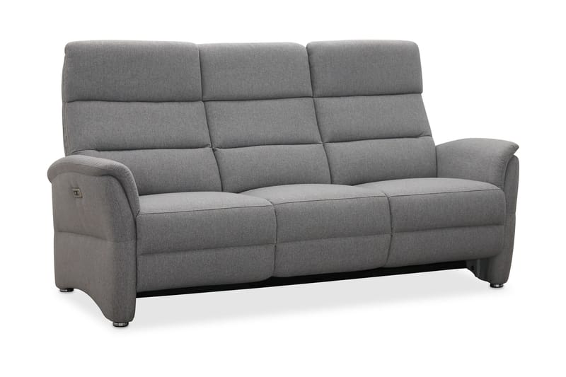Reclinersofa Bellview - Lysegrå - 3 seters kinosofa & reclinersofa - Reclinersofaer