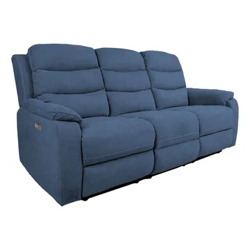 Reclinersofa Blenor 3-seter med elektrisk mekanisme - blå - Møbler - Sofaer - Reclinersofaer