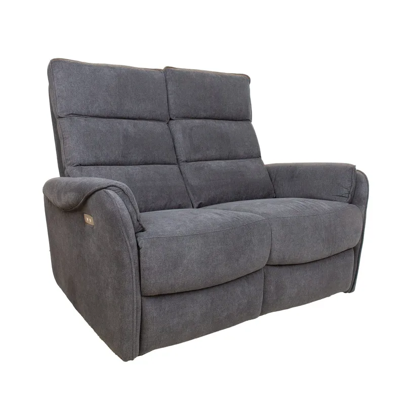 Reclinersofa Dalsor 2-seter med elektrisk mekanisme, Grå