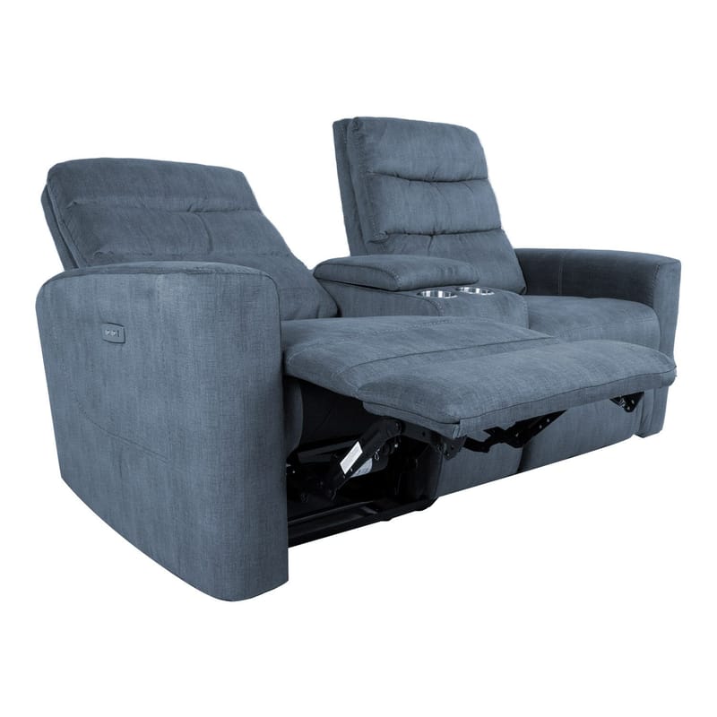 Reclinersofa Darvi 2-seter med elektrisk mekanisme - blå - Møbler - Sofaer - Reclinersofaer