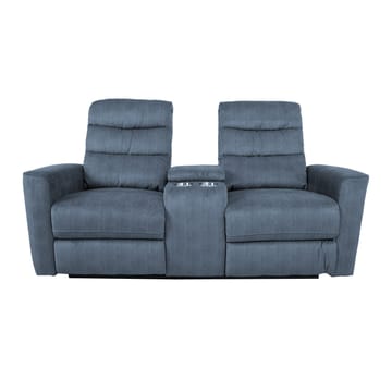 Reclinersofa Darvi 2-seter med elektrisk mekanisme - blå - Møbler - Sofaer - Reclinersofaer