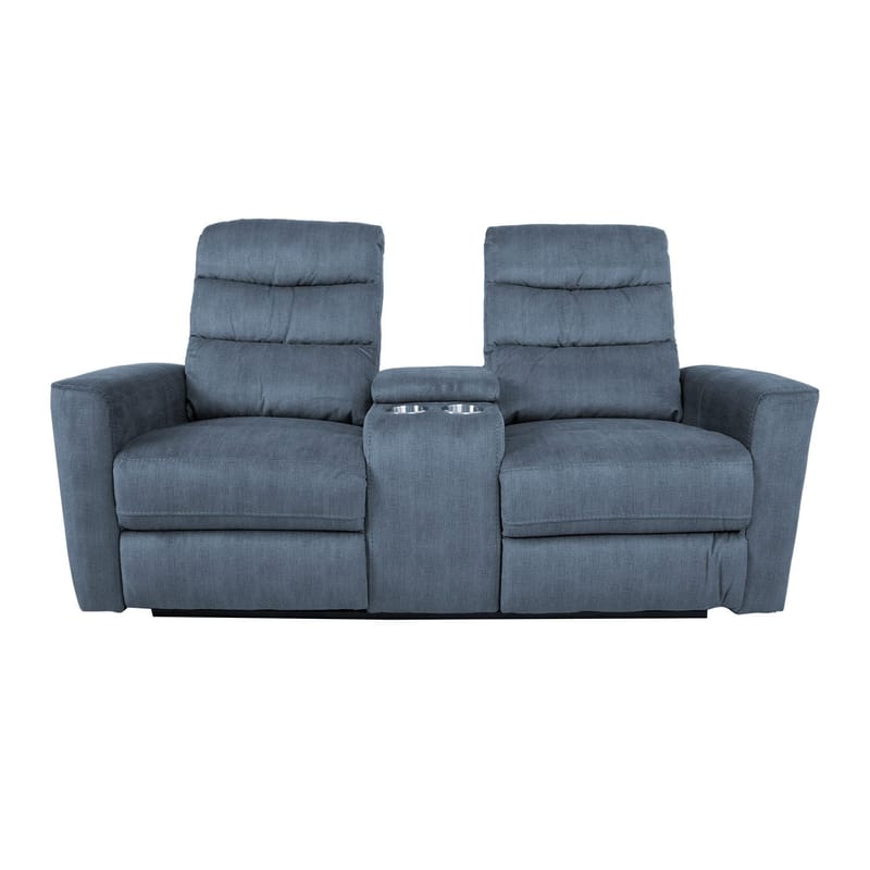 Reclinersofa Darvi 2-seter med elektrisk mekanisme - blå - Møbler - Sofaer - Reclinersofaer
