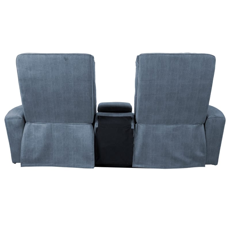 Reclinersofa Darvi 2-seter med elektrisk mekanisme - blå - Møbler - Sofaer - Reclinersofaer